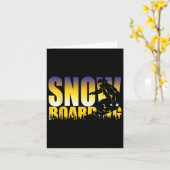 Steezy Snowboarding Gnarly-Geschenk Karte (Gelbe Blume)