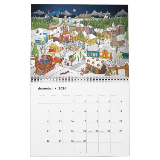 Stef’s cartoon kalender (Dez 2026)