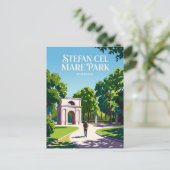 Stefan-cel-Mare-Park Moldawien Postkarte (Stehend Vorderseite)