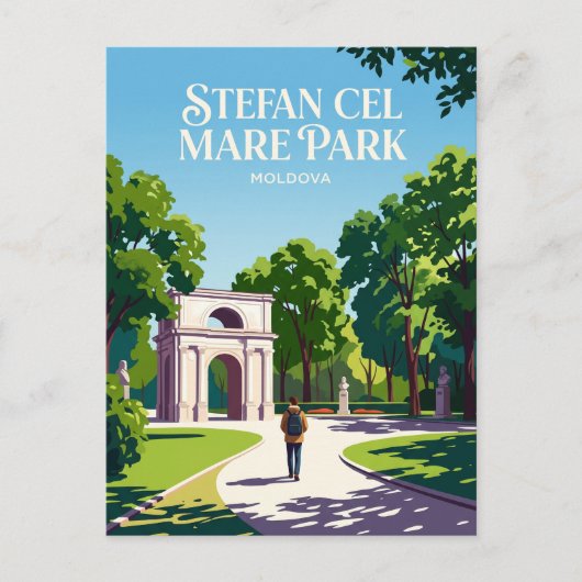 Stefan-cel-Mare-Park Moldawien Postkarte (Vorderseite)
