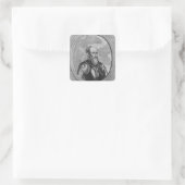 Stefan Czarniecki, polnischer General Quadratischer Aufkleber (Tasche)