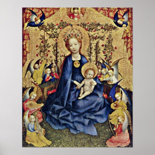 Stefan Lochner - Rosenhagmadonna Poster