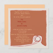 Stefana Sillouette Einladung (Vorne/Hinten)