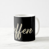 Steffen Name whitegold Tasse Teetasse Kaffeetasse (VorderseiteRechts)