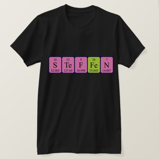 Steffen Periodenname Shirt (Design vorne)
