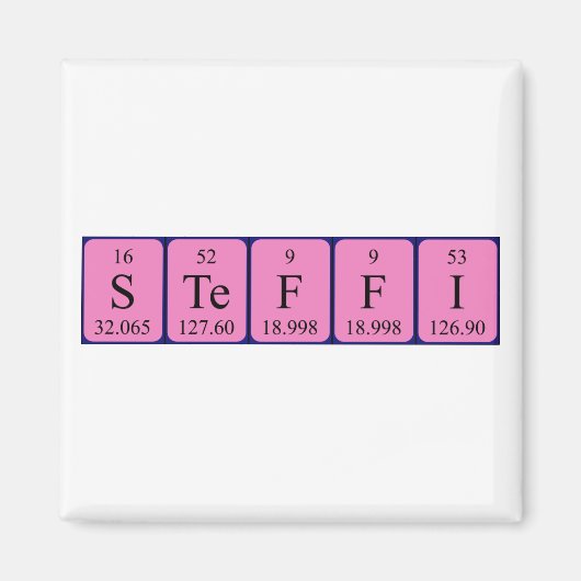 Steffi-Periodenmagnet Magnet (Vorne)