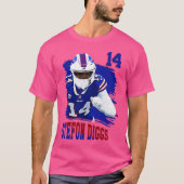 Stefon Diggs 14 T-Shirt (Vorderseite)