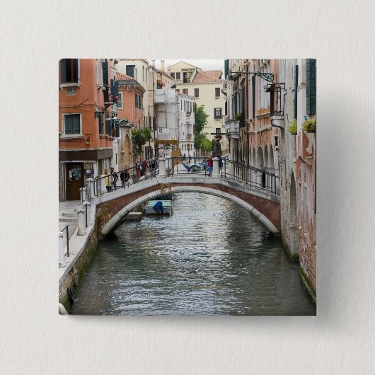 Steg in Venedig Button (Vorderseite)