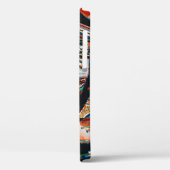 Steg mit braunem und blauem Holzschiff Case-Mate iPhone Hülle (Rückseite / Links)