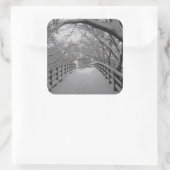 Steg Quadratischer Aufkleber (Tasche)