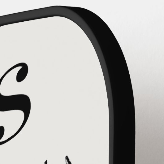 Steg Reindeer Rustic Monogram Pickleball Paddle (Linke Seite)