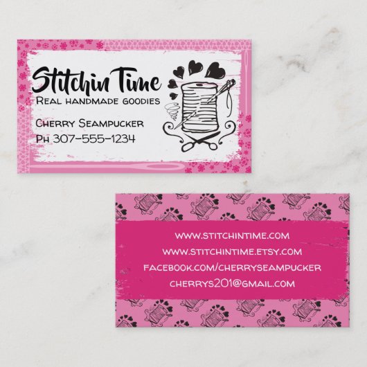 Steg-Steg Visitenkarte (Vorne/Hinten)