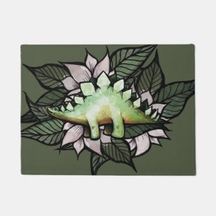 Stegosaur Dinosaur Blume Dinosaurier Fußmatte