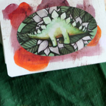 Stegosaur Dinosaur Blume Dinosaurier