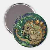 Stegosaurous Dinosaurier Art Magnet (Vorderseite/Rückseite)