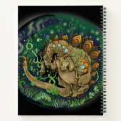 Stegosaurous Dinosaurier Art Notizblock (Rückseite)