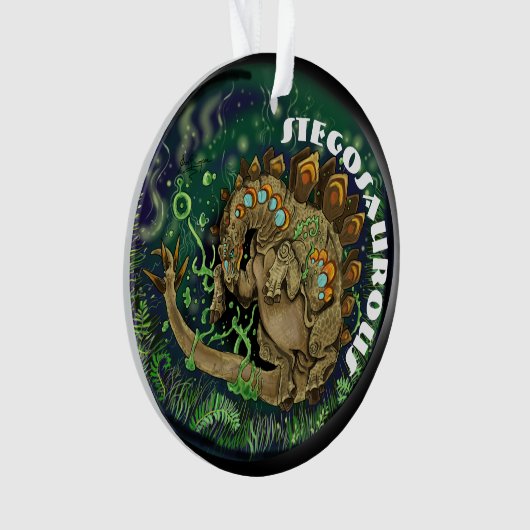 Stegosaurous Dinosaurier Art Ornament (Vorderseite)