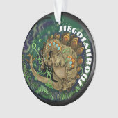 Stegosaurous Dinosaurier Art Ornament (Vorderseite)