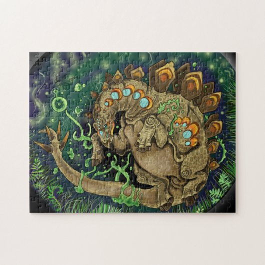 Stegosaurous Dinosaurier Art Puzzle (Horizontal)