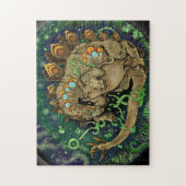 Stegosaurous Dinosaurier Art Puzzle (Vertikal)