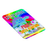 Stegosaurus 250 Power Super Dinosaurier Punkte Magnet (Rechte Seite)