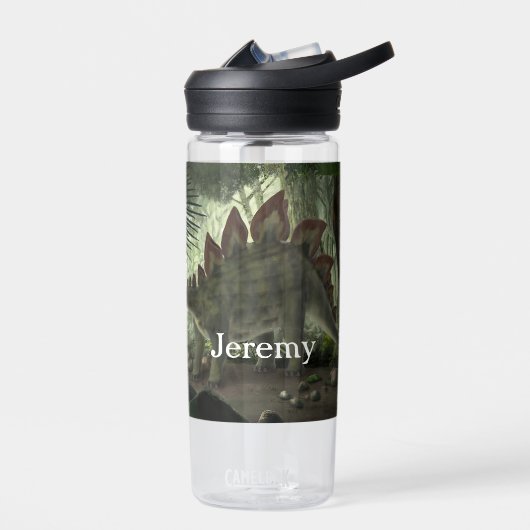 Stegosaurus and Deinonychus With Name Trinkflasche (Links)