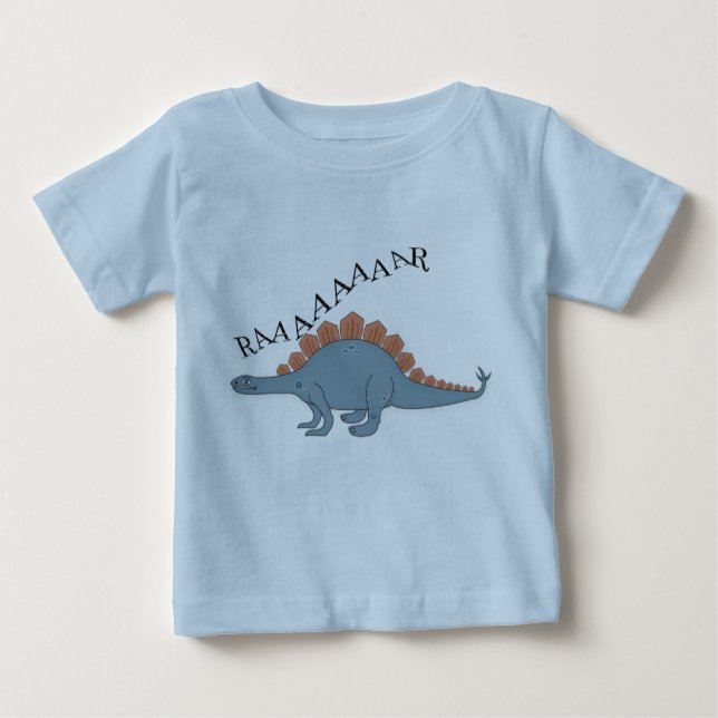 Stegosaurus - Baby Fine Jersey T - Shirt  (Vorderseite)