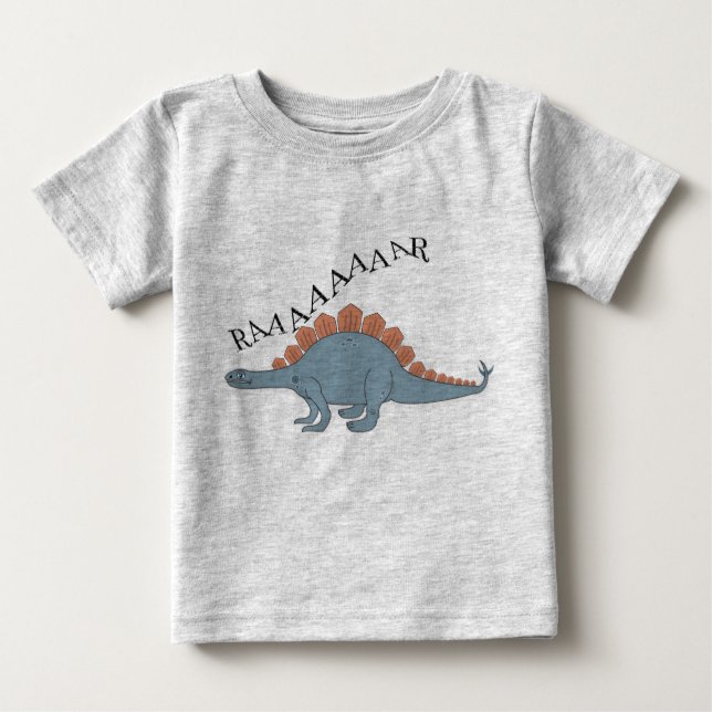 Stegosaurus - Baby Fine Jersey T - Shirt  (Vorderseite)