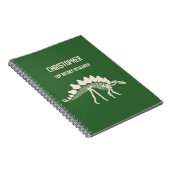 Stegosaurus Bones Dinosaur Dig Notizblock (Rechte Seite)