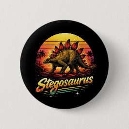 Stegosaurus Button
