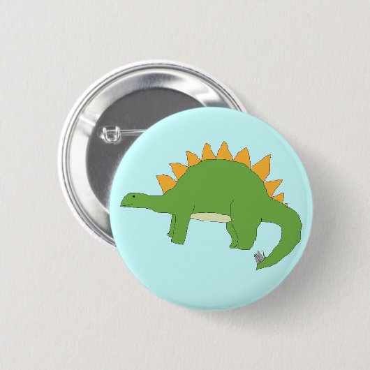 Stegosaurus-Button Button (Vorne & Hinten)