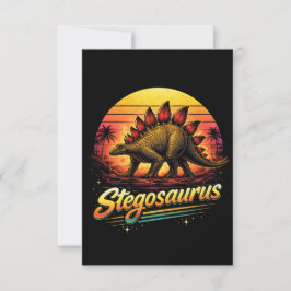 Stegosaurus Dankeskarte