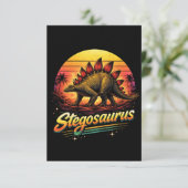 Stegosaurus Dankeskarte (Stehend Vorderseite)