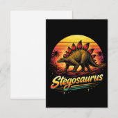 Stegosaurus Dankeskarte (Vorne/Hinten)
