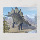 Stegosaurus dinosaur - 3D rendern Postkarte (Vorderseite)