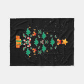 Stegosaurus Dinosaur Christmas Tree Xmas Long Slee Fleecedecke (Vorderseite (Horizontal))