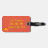 Stegosaurus Dinosaur Design Luggage Tags Gepäckanhänger (Rückseite horizontal)