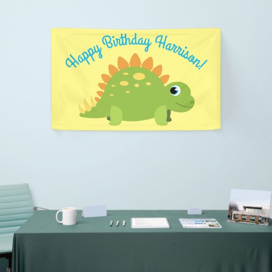 Stegosaurus Dinosaur Geburtstagsparty Banner (Messeveranstaltung)