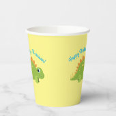 Stegosaurus Dinosaur Geburtstagsparty Pappbecher (Links)