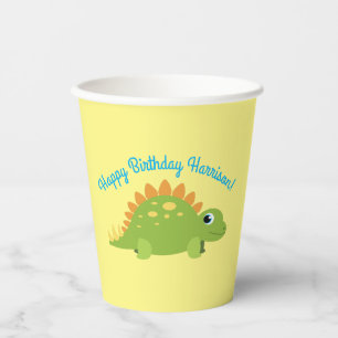 Stegosaurus Dinosaur Geburtstagsparty Pappbecher