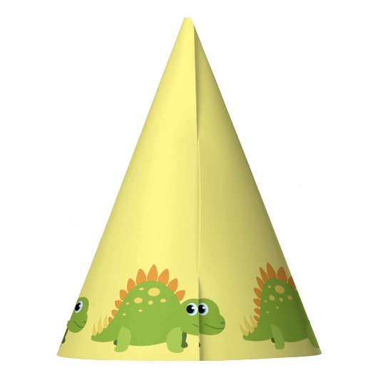 Stegosaurus Dinosaur Geburtstagsparty Partyhütchen (Rückseite)