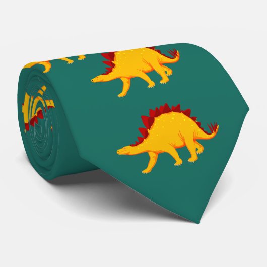 Stegosaurus Dinosaur Krawatte (Gerollt)