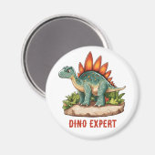 Stegosaurus Dinosaur Magnet (Vorderseite/Rückseite)