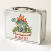 Stegosaurus Dinosaur Metall Brotdose (Rückseite)