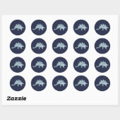 Stegosaurus Dinosaur Party Danke Stickers (Blatt)