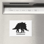 Stegosaurus Dinosaur Silhouette Magnet (In Situ (Geschirrspüler))