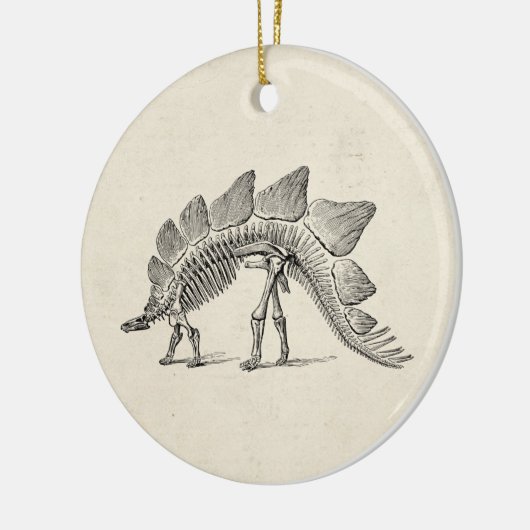 Stegosaurus Dinosaur Skeleton Fossil Keramik Ornament (Links)