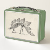 Stegosaurus Dinosaur Skeleton Fossil Metall Brotdose (Vorderseite)