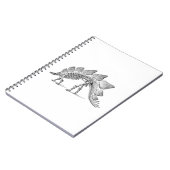 Stegosaurus Dinosaur Skeleton Fossil Notizblock (Linke Seite)