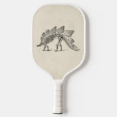 Stegosaurus Dinosaur Skeleton Fossil Pickleball Schläger (Rückseite)